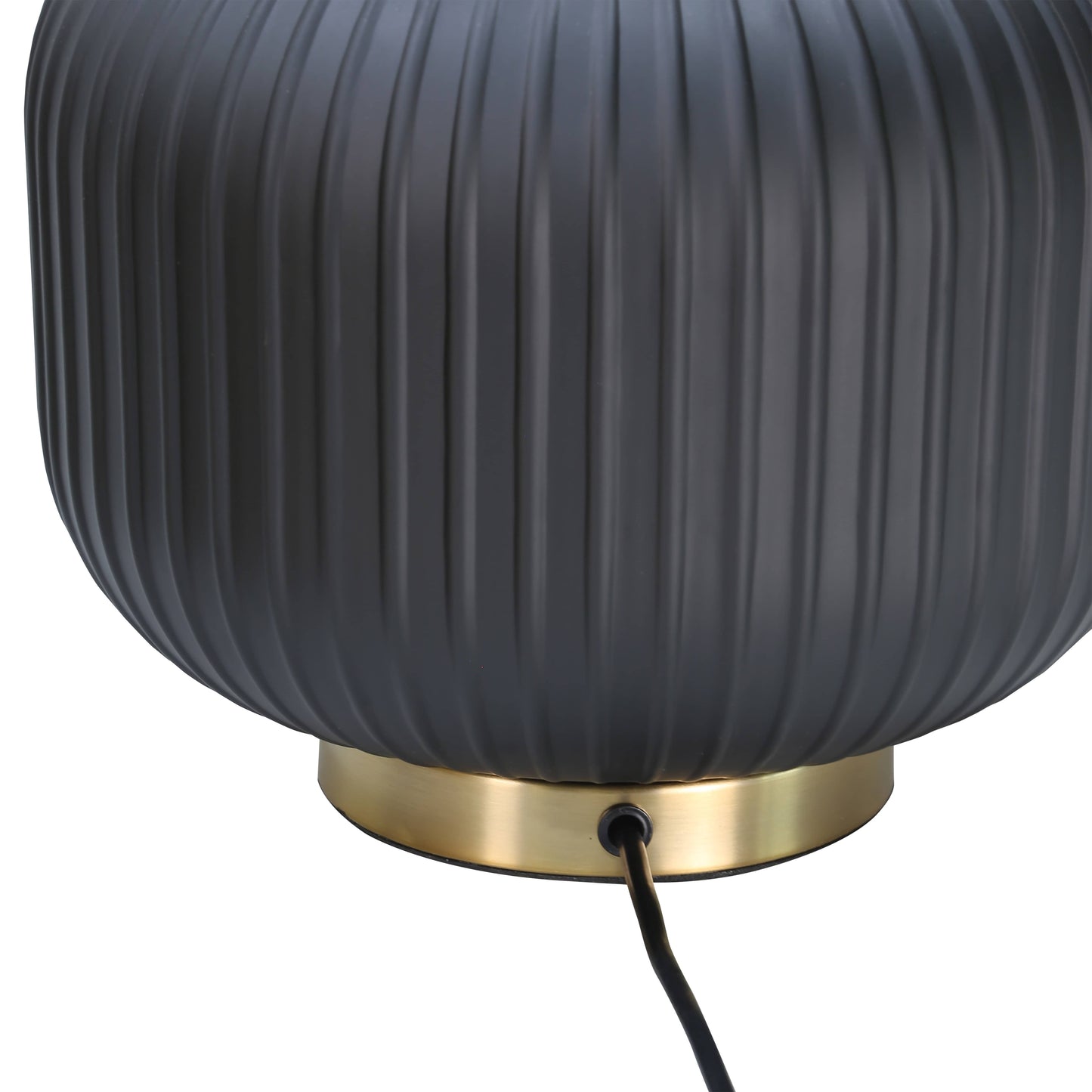 DS Glass Table Lamp - Black & Gold