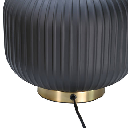 DS Glass Table Lamp - Black & Gold