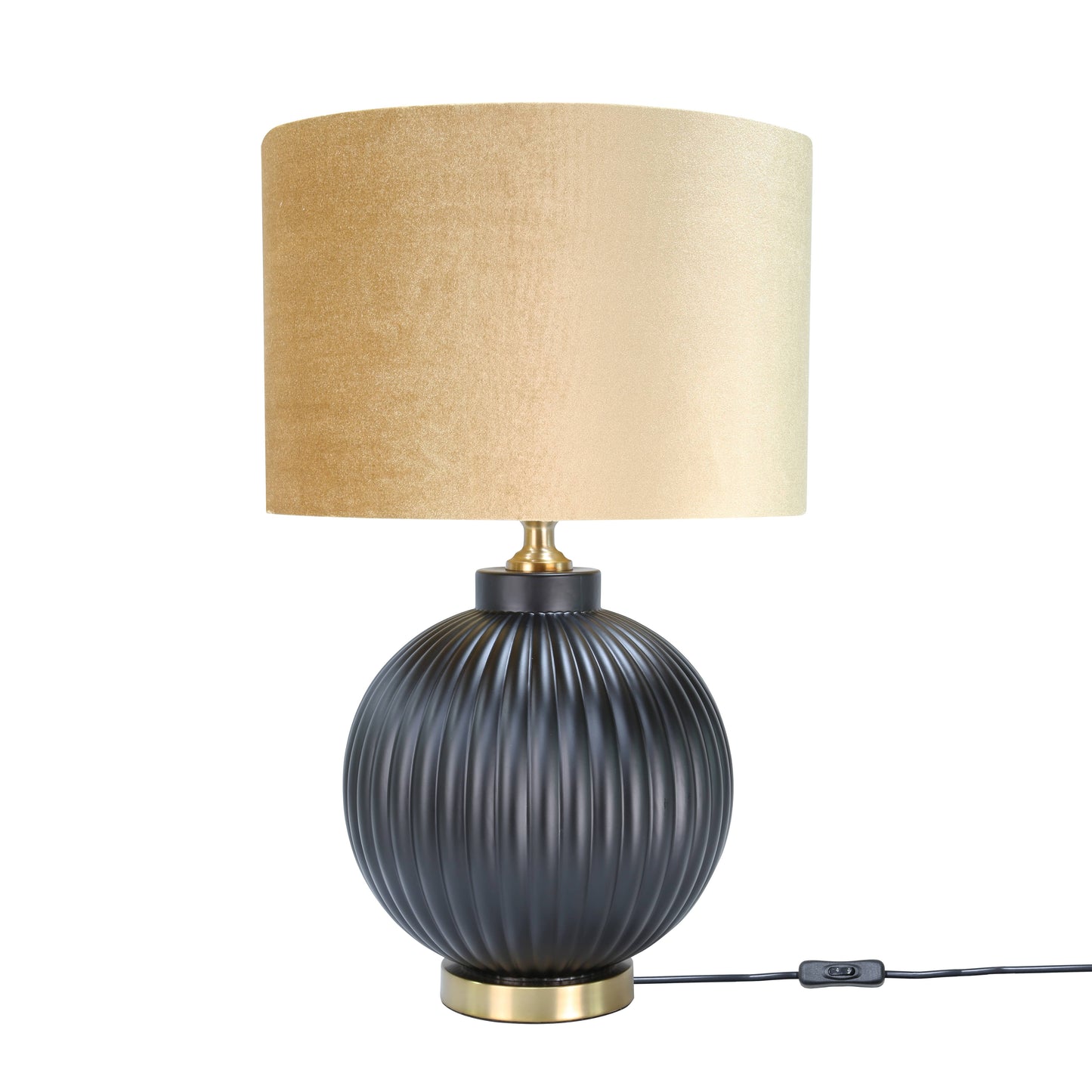 Lights  -  DS Glass Table Lamp - Black & Gold  -  60484440