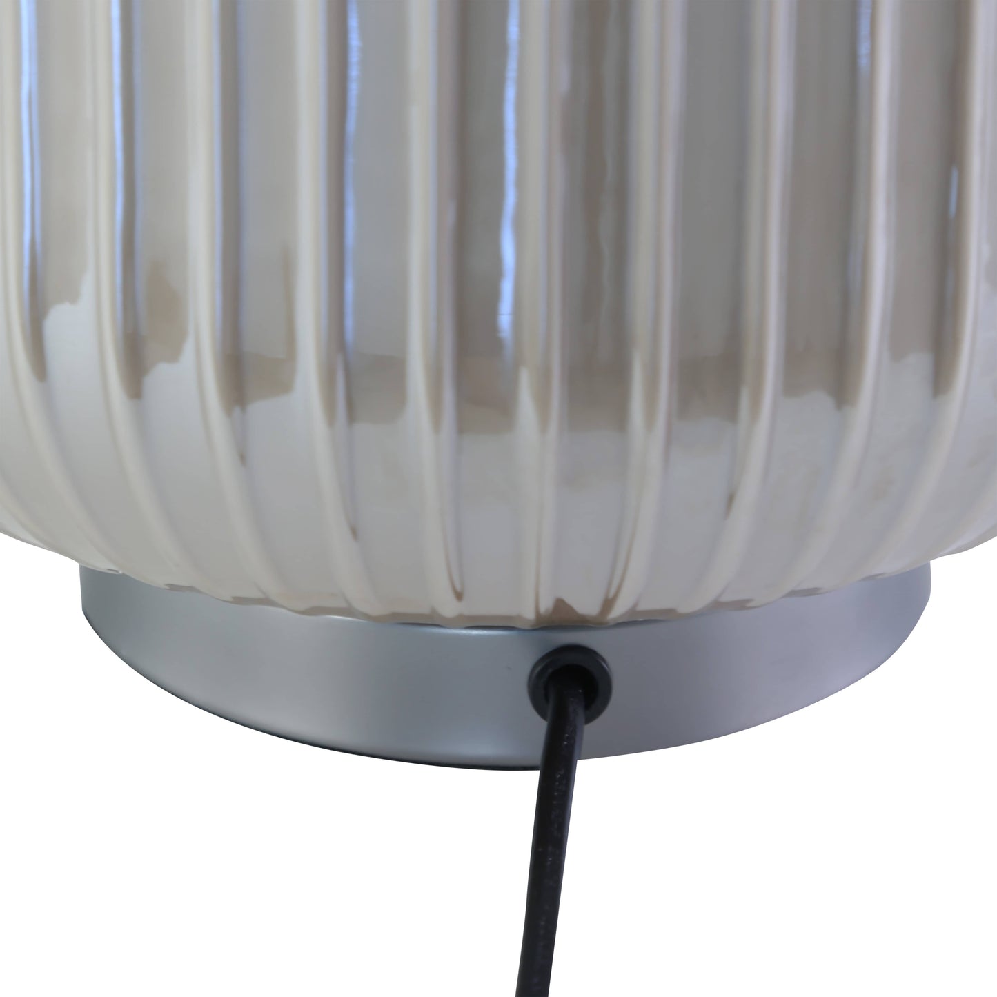 Lights  -  DS Pearl & Taupe Glass Table Lamp  -  60484441