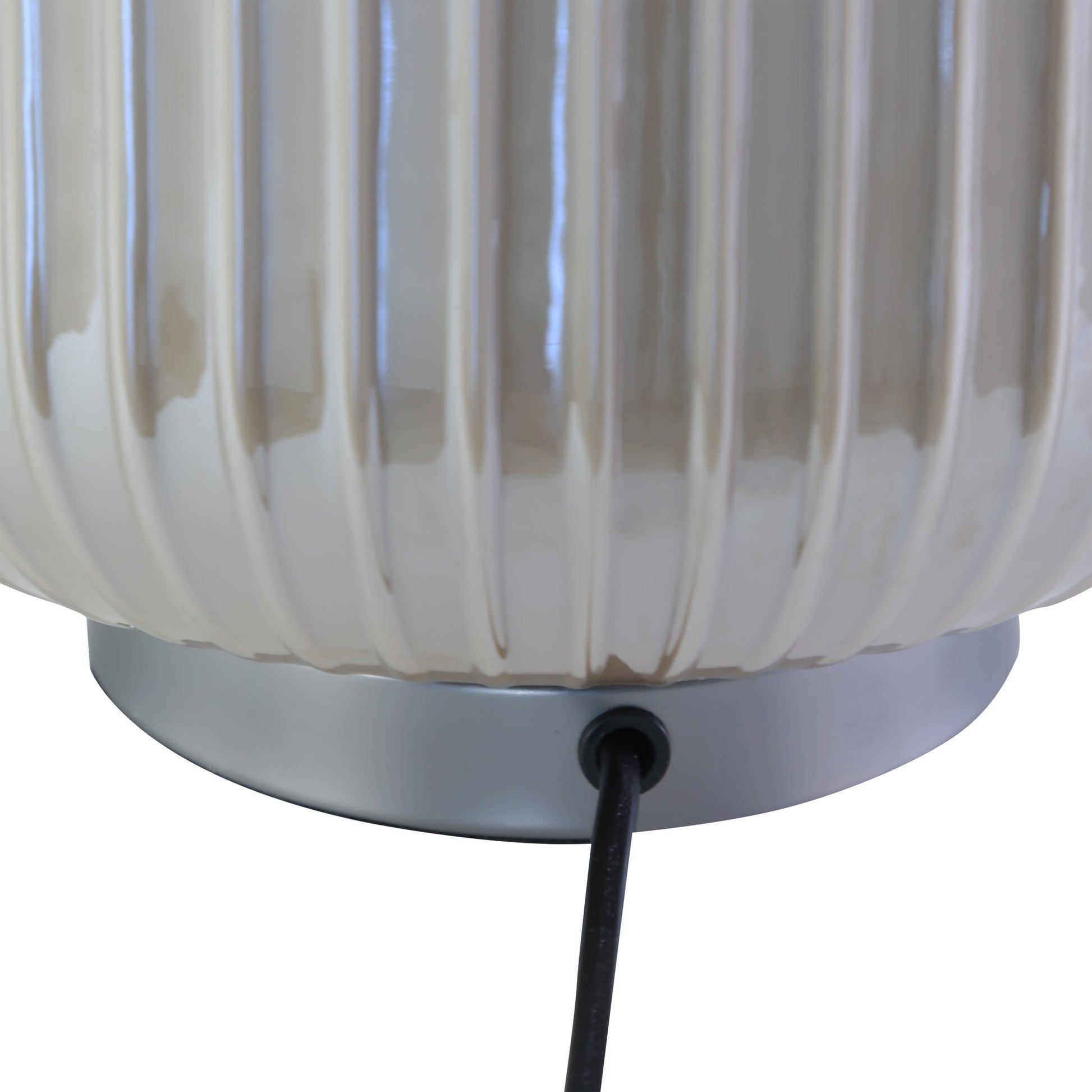 Lights  -  DS Pearl & Taupe Glass Table Lamp  -  60484441