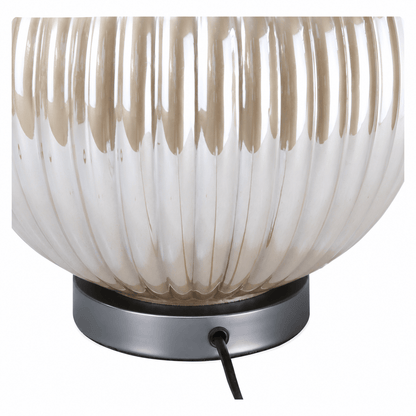 Lights  -  DS Pearl & Taupe Glass Table Lamp  -  60484443