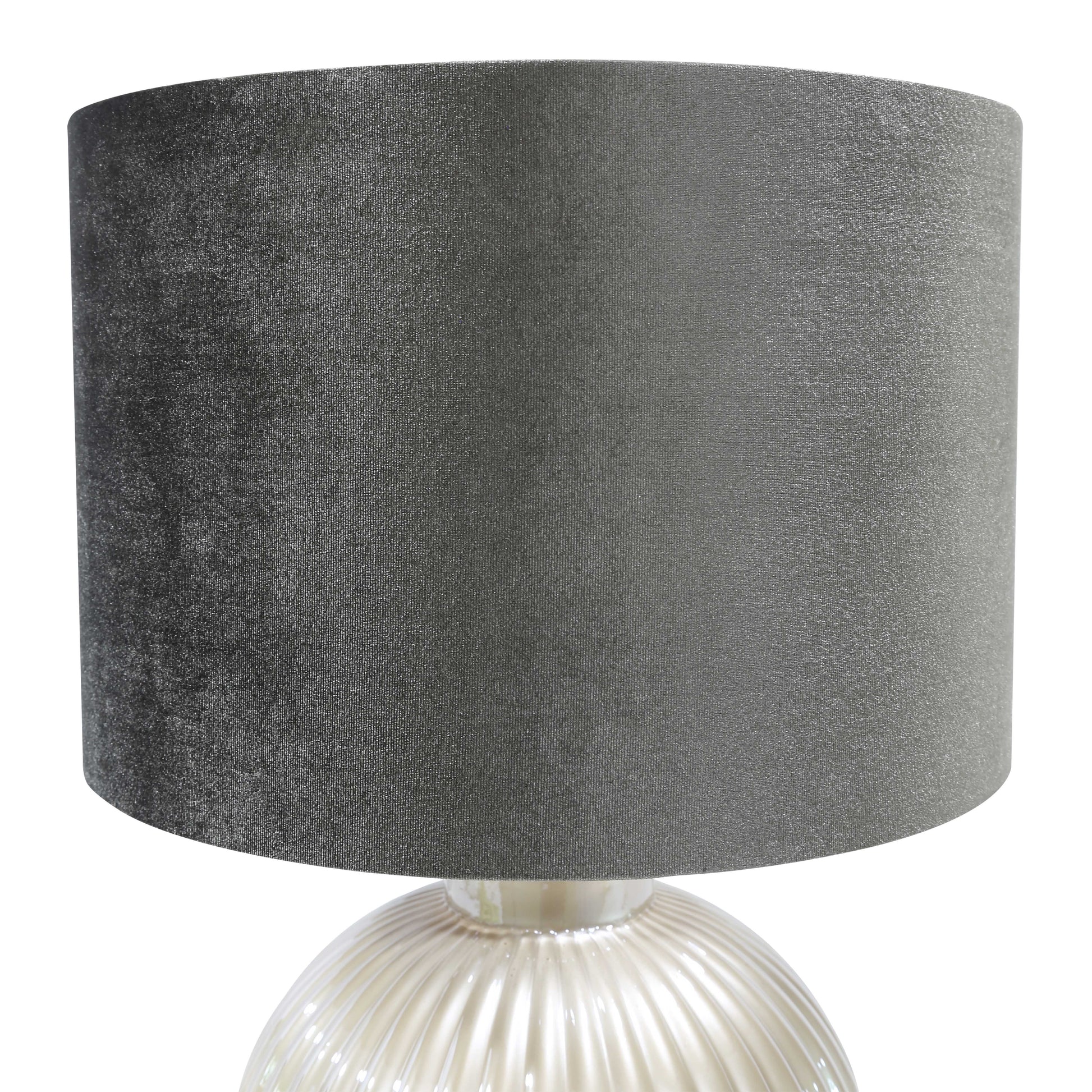 Lights  -  DS Pearl & Taupe Glass Table Lamp  -  60484443
