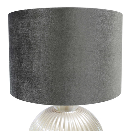 Lights  -  DS Pearl & Taupe Glass Table Lamp  -  60484443