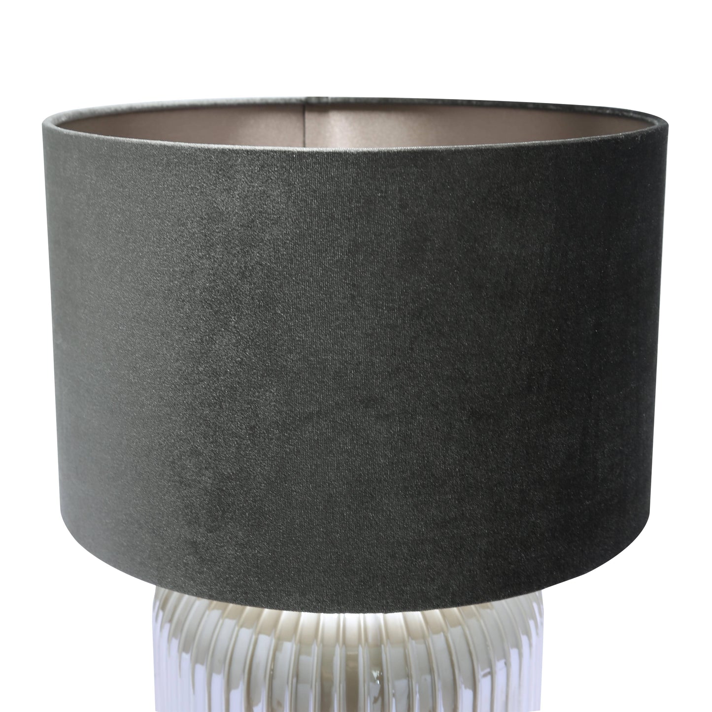 Lights  -  DS Pearl & Taupe Glass Table Lamp  -  60484442