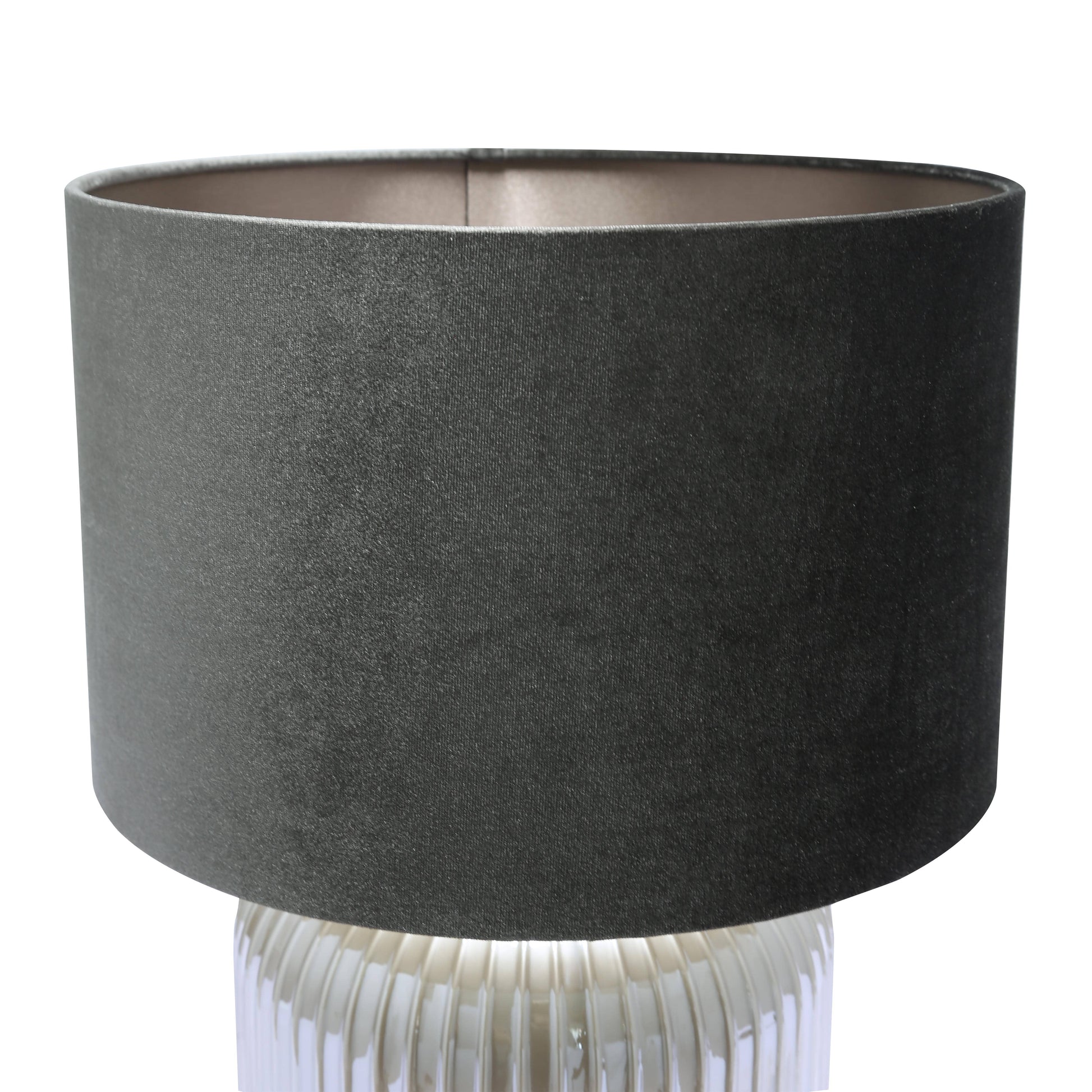 Lights  -  DS Pearl & Taupe Glass Table Lamp  -  60484441