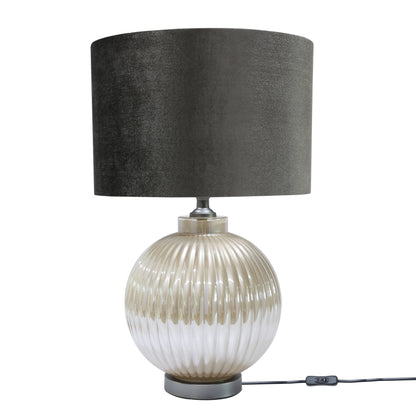 Lights  -  DS Pearl & Taupe Glass Table Lamp  -  60484443