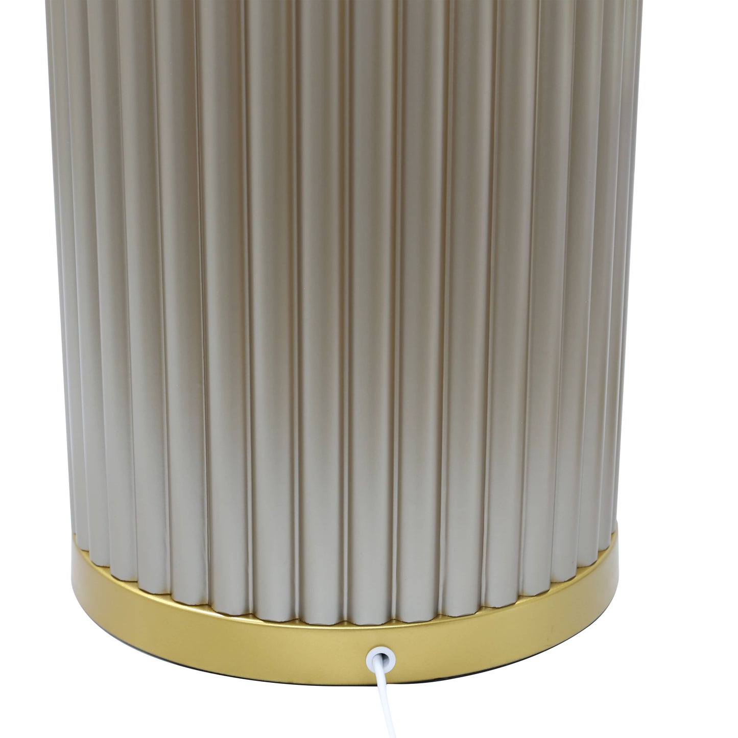 Lights  -  DS Taupe & Gold Glass Table Lamp  -  60485979