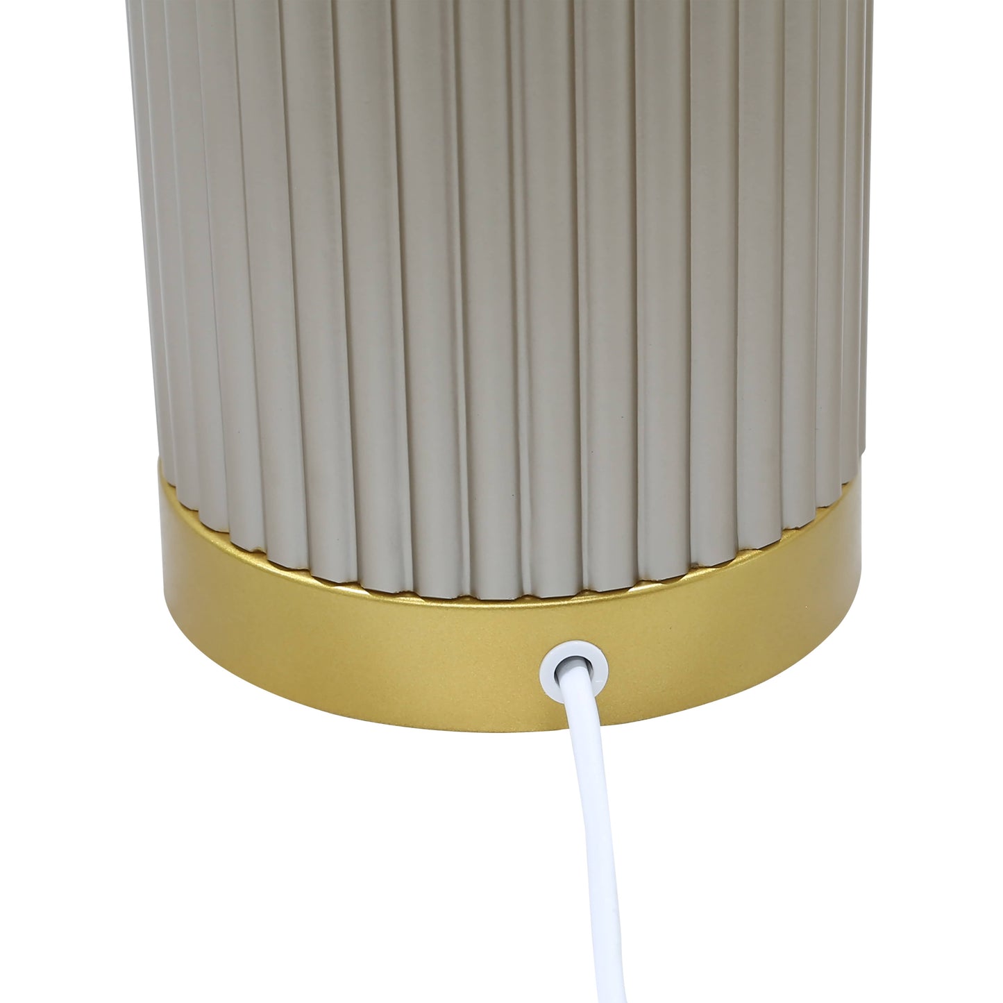 Lights  -  DS Taupe & Gold Glass Table Lamp  -  60485974