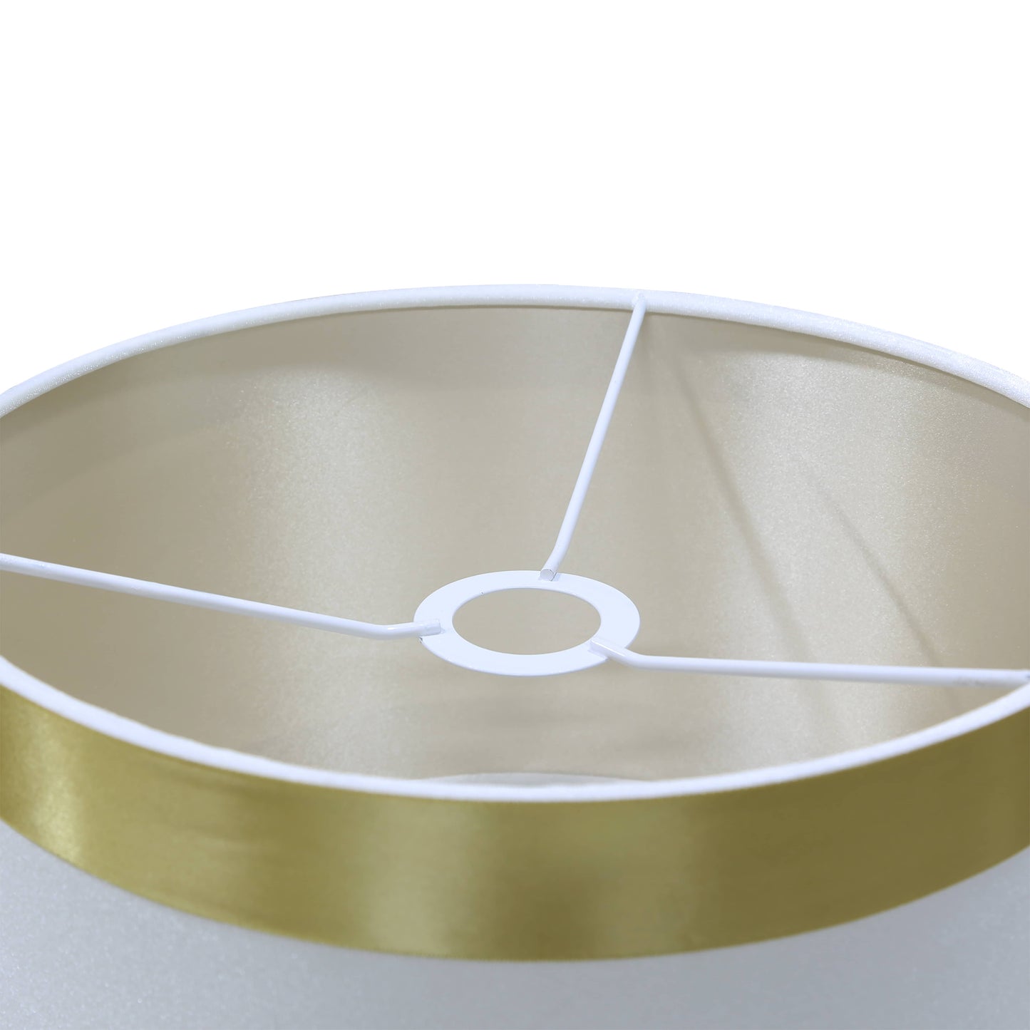 Lights  -  DS Taupe & Gold Glass Table Lamp  -  60485974