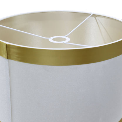 Lights  -  DS Taupe & Gold Glass Table Lamp  -  60485979