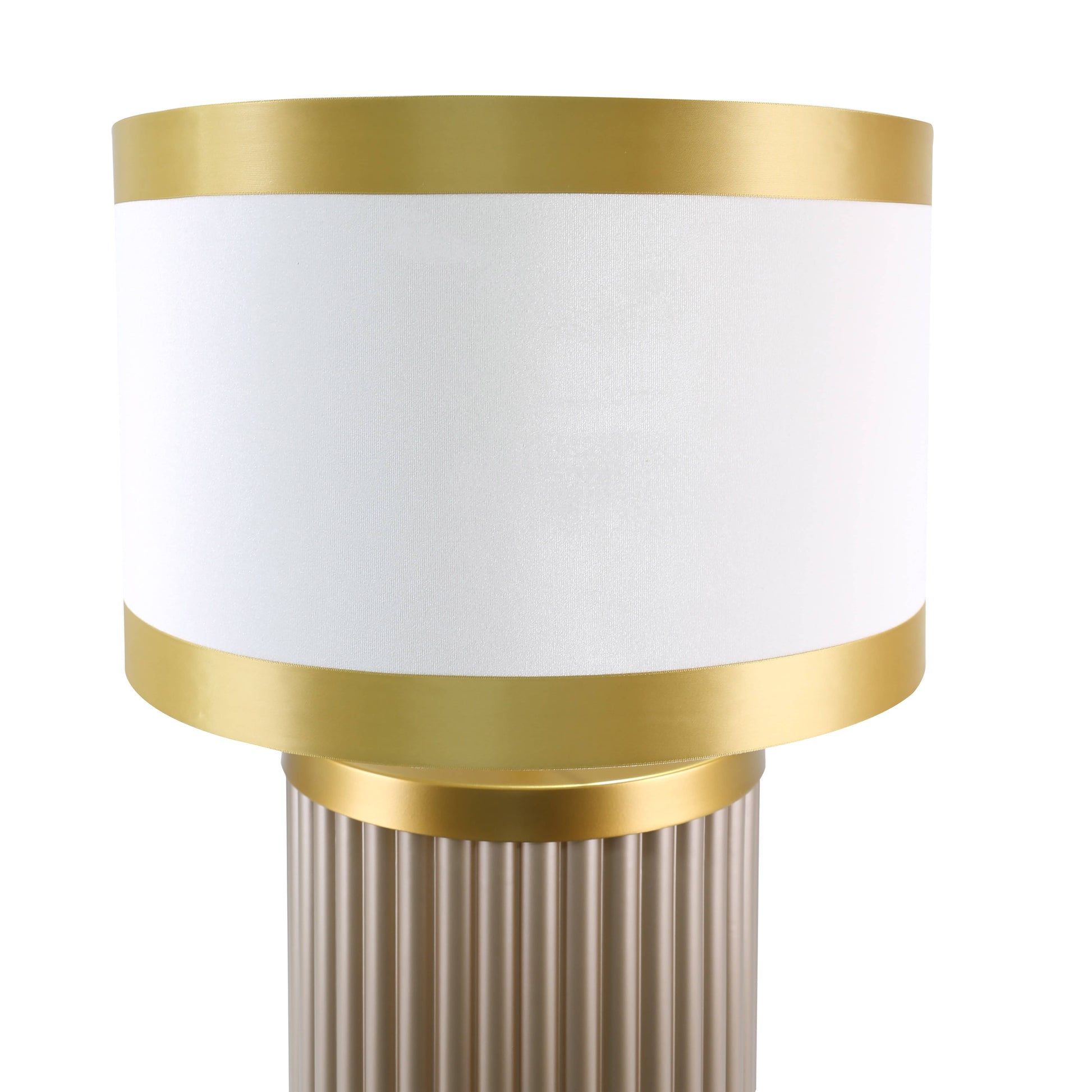 Lights  -  DS Taupe & Gold Glass Table Lamp  -  60485979