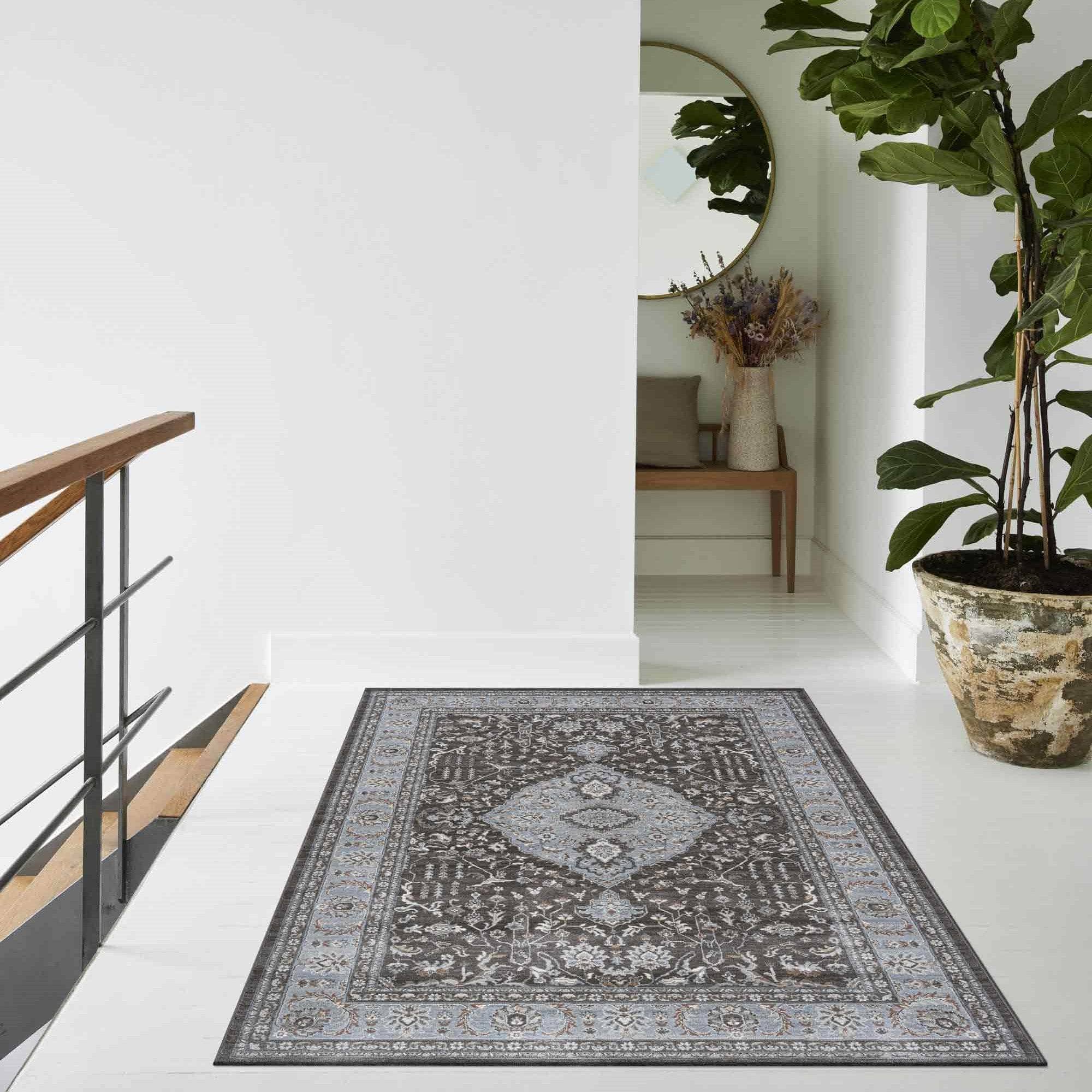Da Vinci Blue Traditional Rug - Multiple Sizes | Taskers Online Store ...