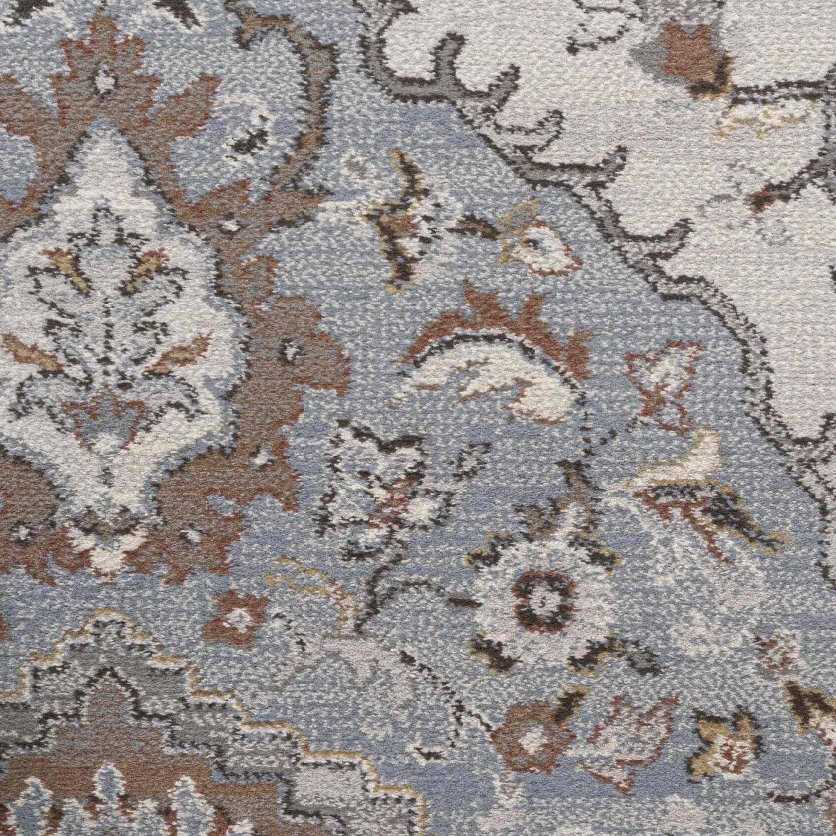 Rugs  -  Da Vinci Cream & Blue Rug - Multiple Sizes  - 600040135