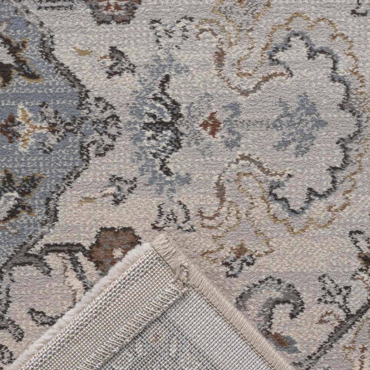 Rugs  -  Da Vinci Cream & Blue Rug - Multiple Sizes  - 600040135
