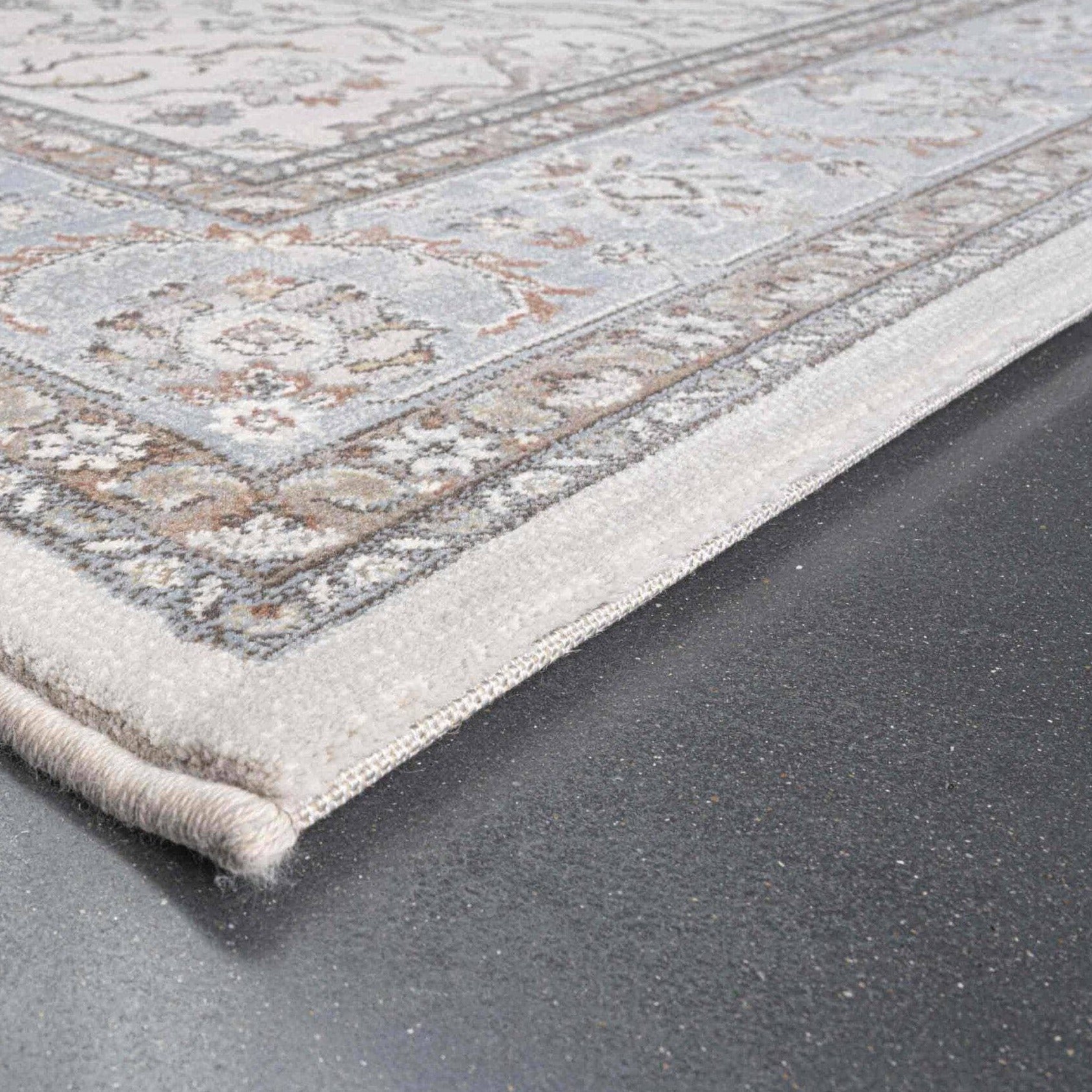 Rugs  -  Da Vinci Cream & Blue Rug - Multiple Sizes  - 600040133
