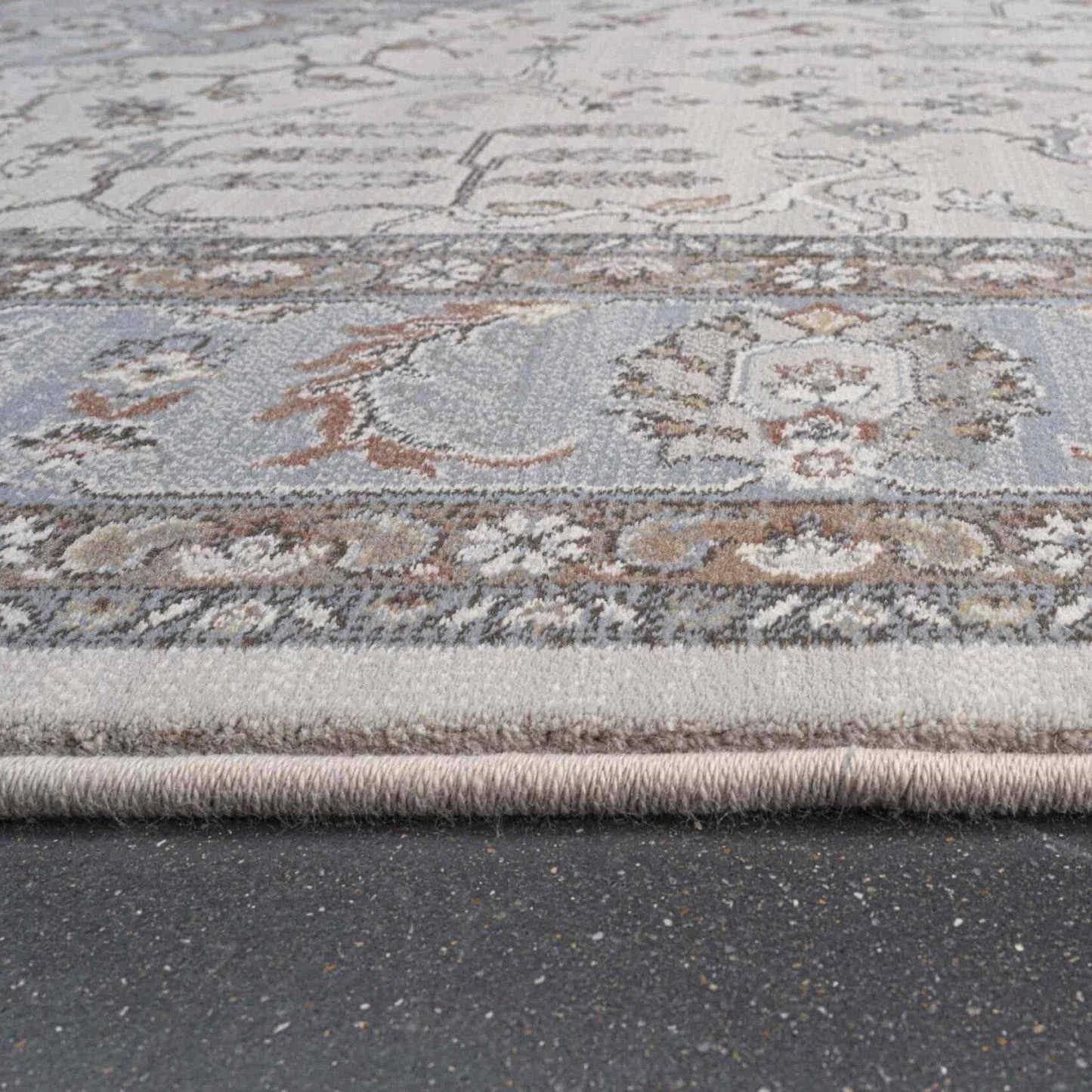 Rugs  -  Da Vinci Cream & Blue Rug - Multiple Sizes  - 600040131