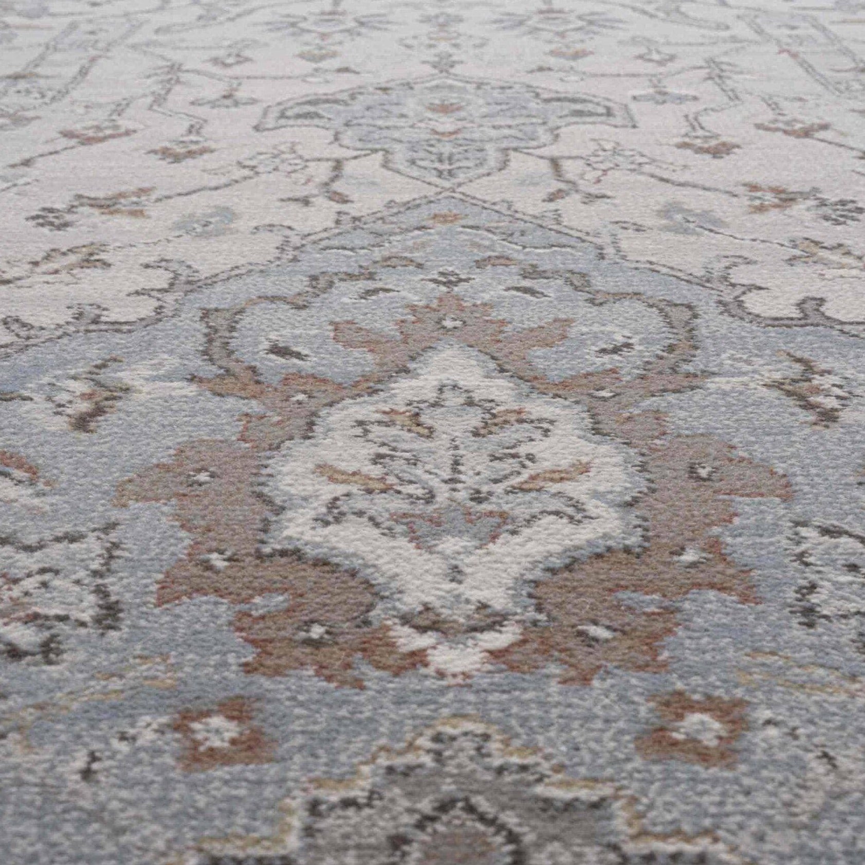 Rugs  -  Da Vinci Cream & Blue Rug  - 600040133