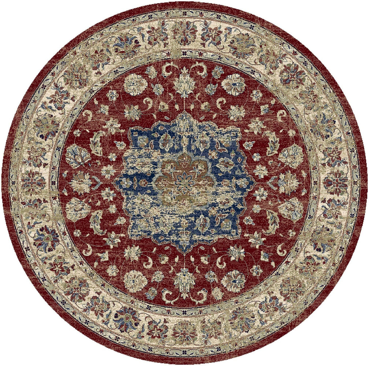 Rugs  -  Da Vinci Traditional Red Rug - Circle  -  60004109