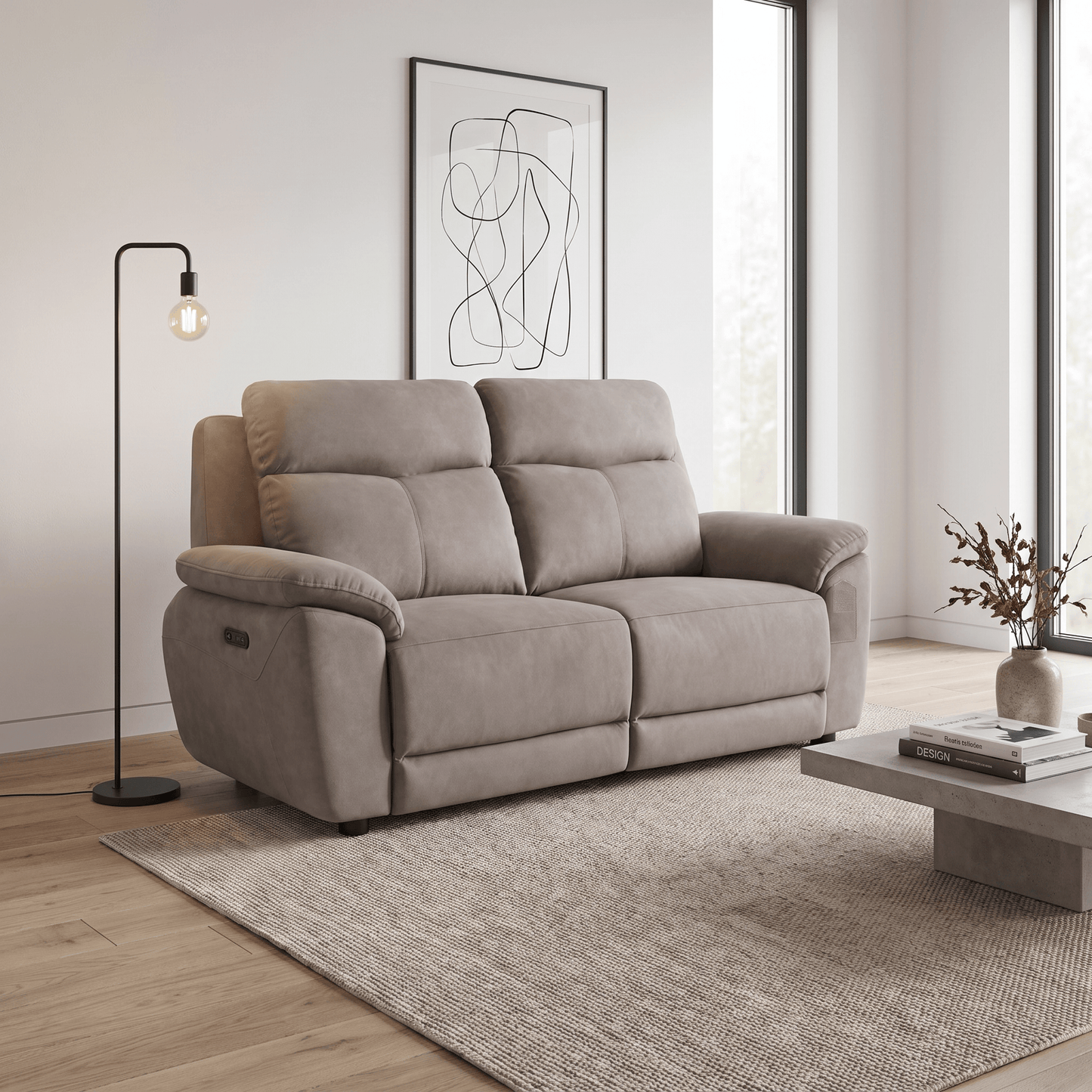 Furniture  -  Dallas 2.5 Seater Recliner Sofa - Mocha  -  60486978