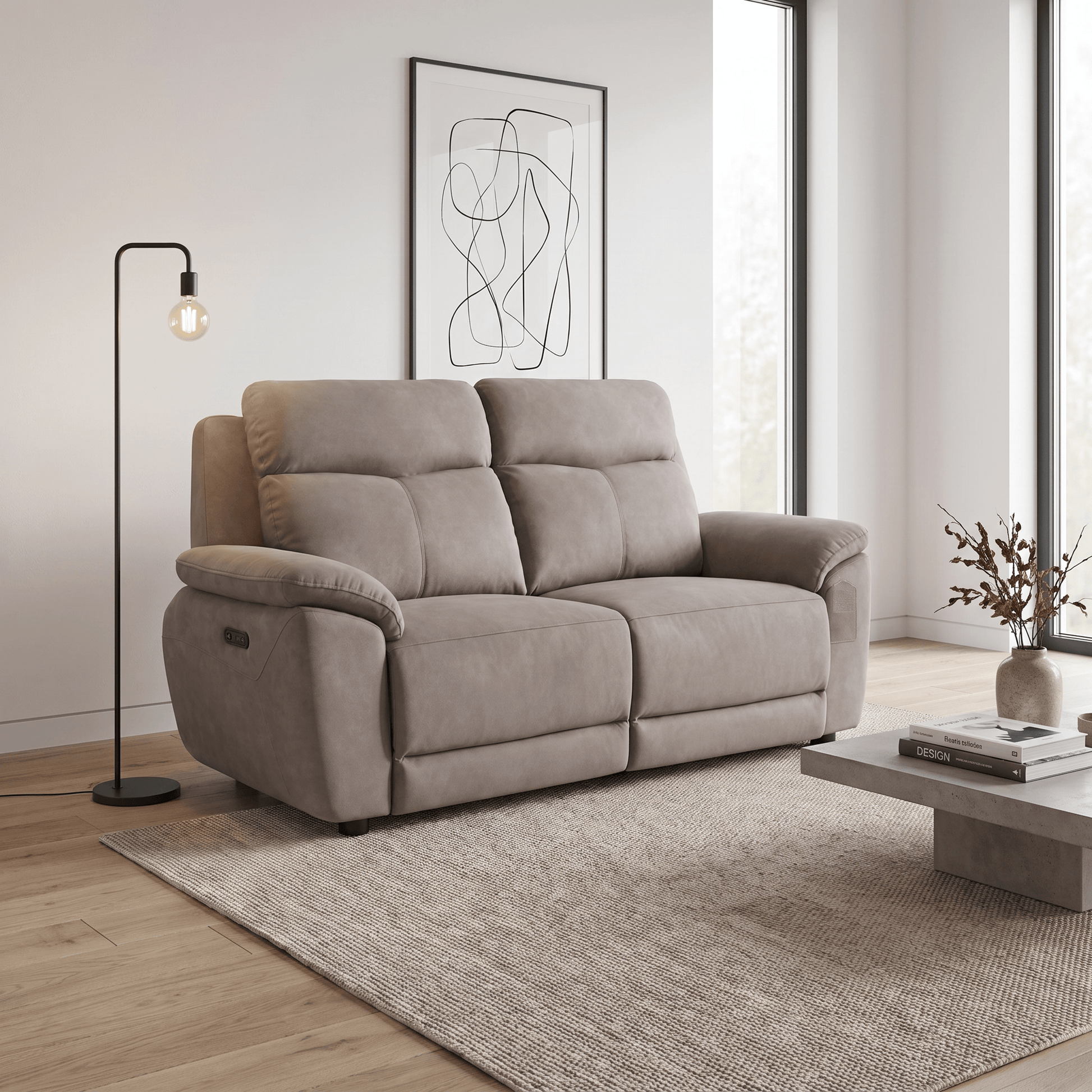 Furniture  -  Dallas 2.5 Seater Recliner Sofa - Mocha  -  60486978