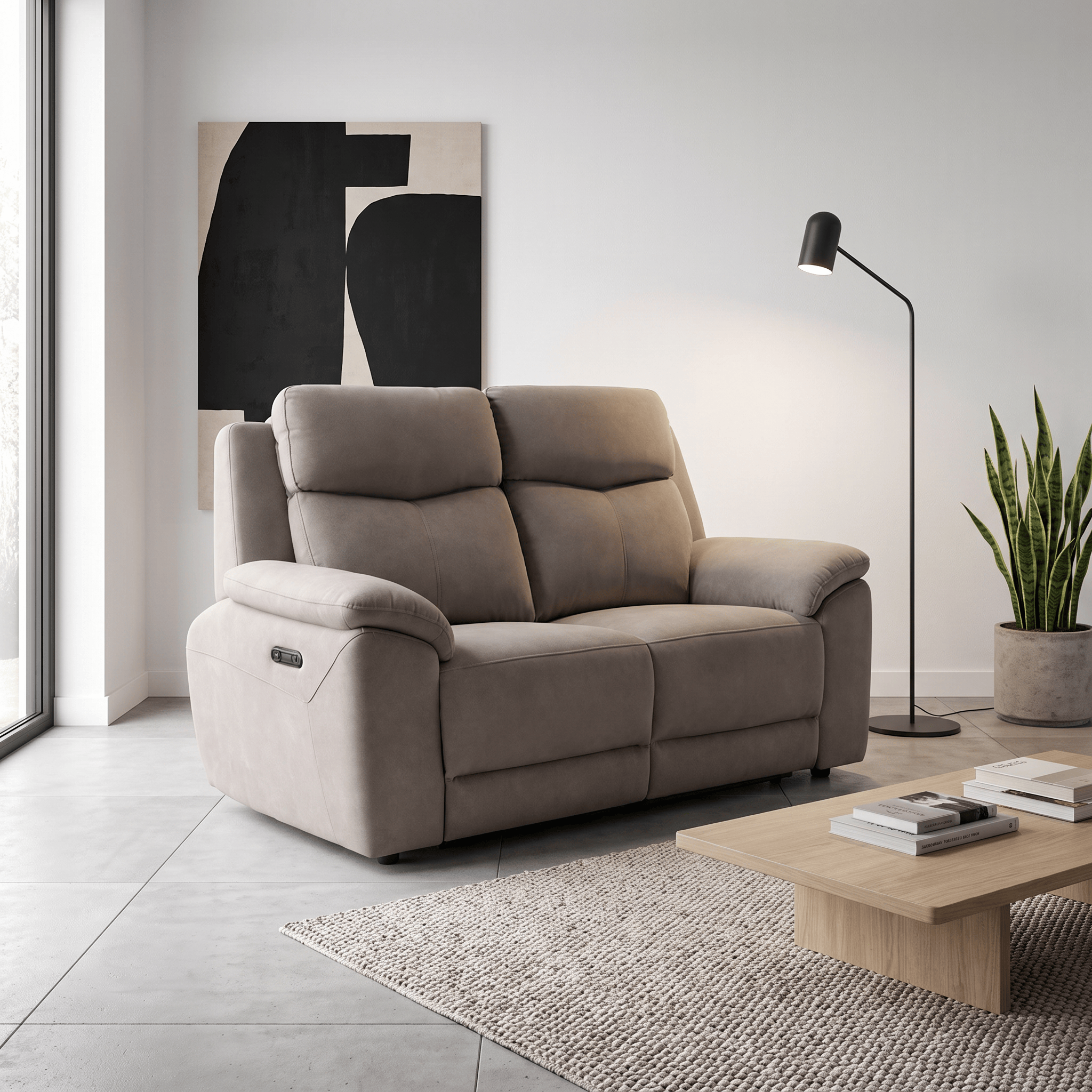 Furniture  -  Dallas 2 Seater Recliner Sofa - Mocha  -  60486980