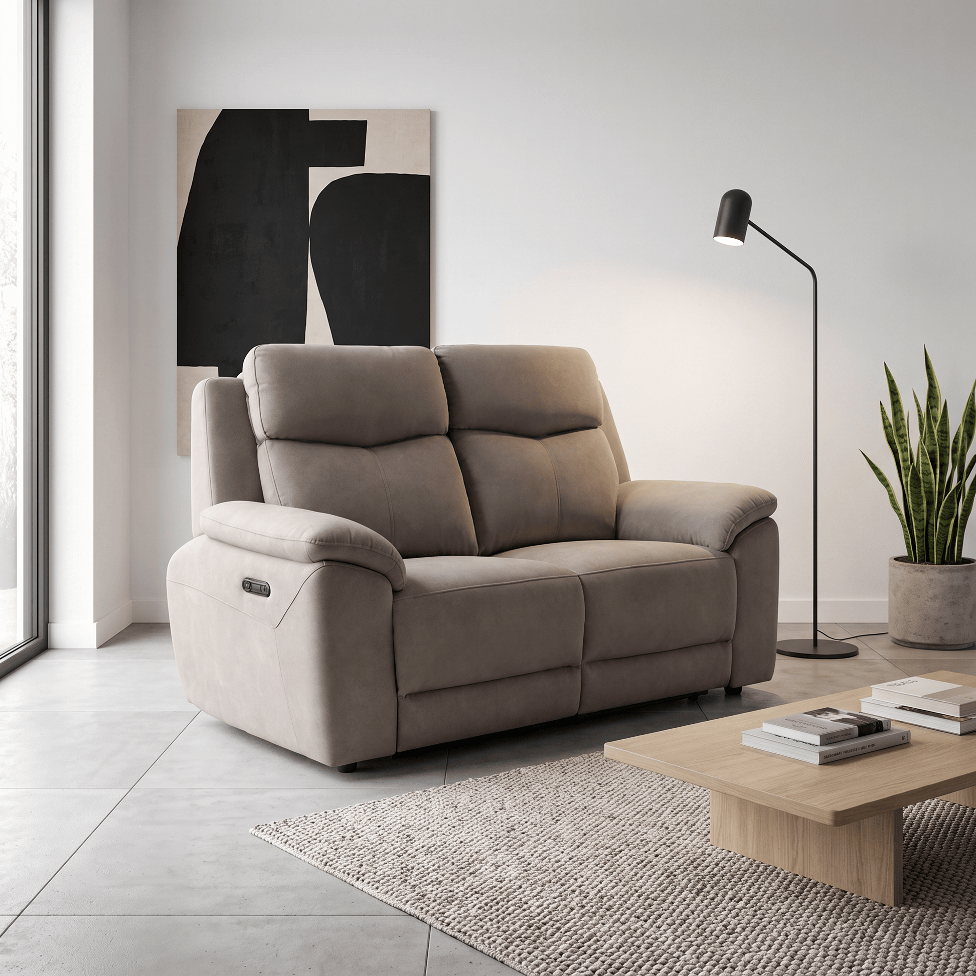 Furniture  -  Dallas 2 Seater Recliner Sofa - Mocha  -  60486980