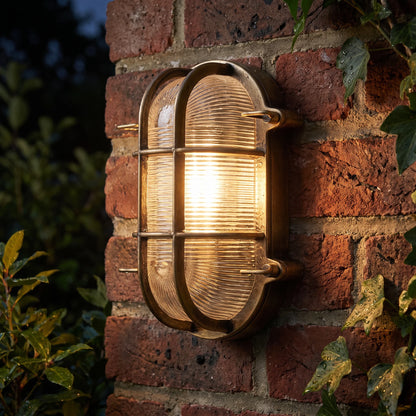 Lights  -  Davey Bulkhead Wall Light - Gold  -  60487580
