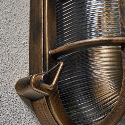 Lights  -  Davey Bulkhead Wall Light - Gold  -  60487580