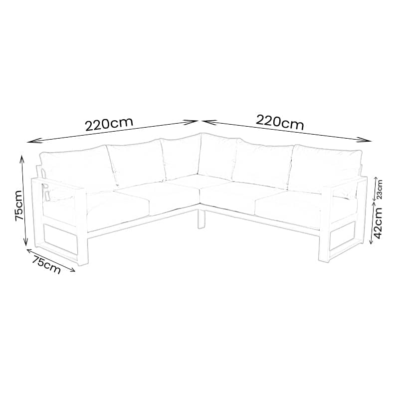 Gardening  -  Drift Natural Frame Corner Firepit Set  -  60064469
