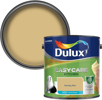 Paint  -  Dulux Easy Care Kitchen 2.5L Matt Emulsion - Honey Nut  -  60005915