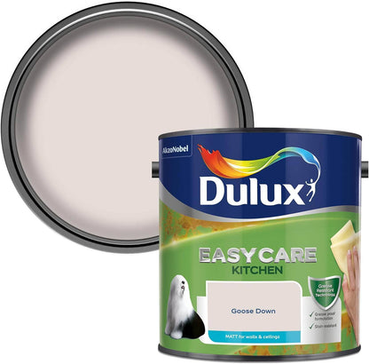 Paint  -  Dulux Easycare Kitchen 2.5L Matt Emulsion - Goose Down  -  60005908