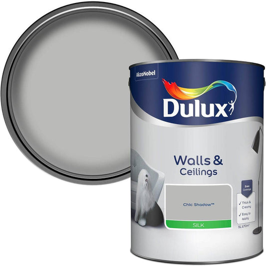 Paint  -  Dulux Silk Emulsion 5L - Chic Shadow  -  50142616