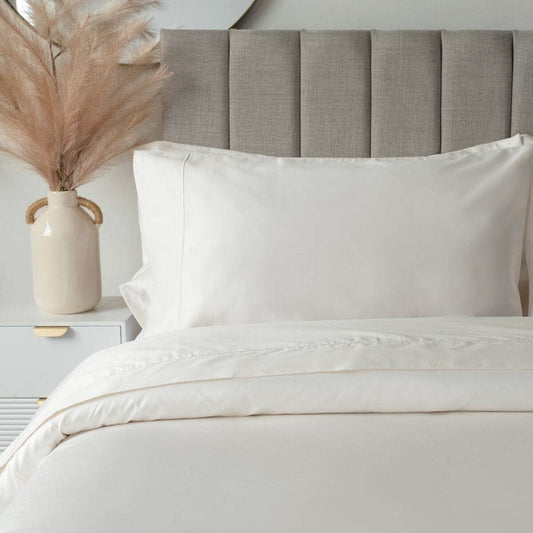 Homeware  -  Egyptian Cotton 400 Count Fitted Sheet - Ivory  - 