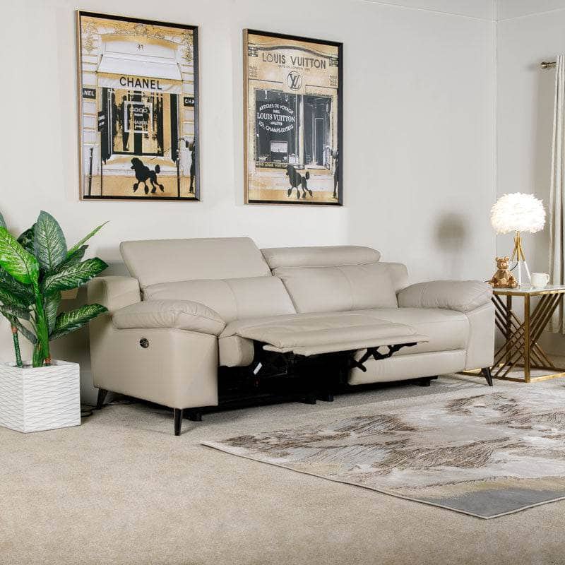 Empoli Seater Power Recliner Sofa Taupe Taskers Online Store