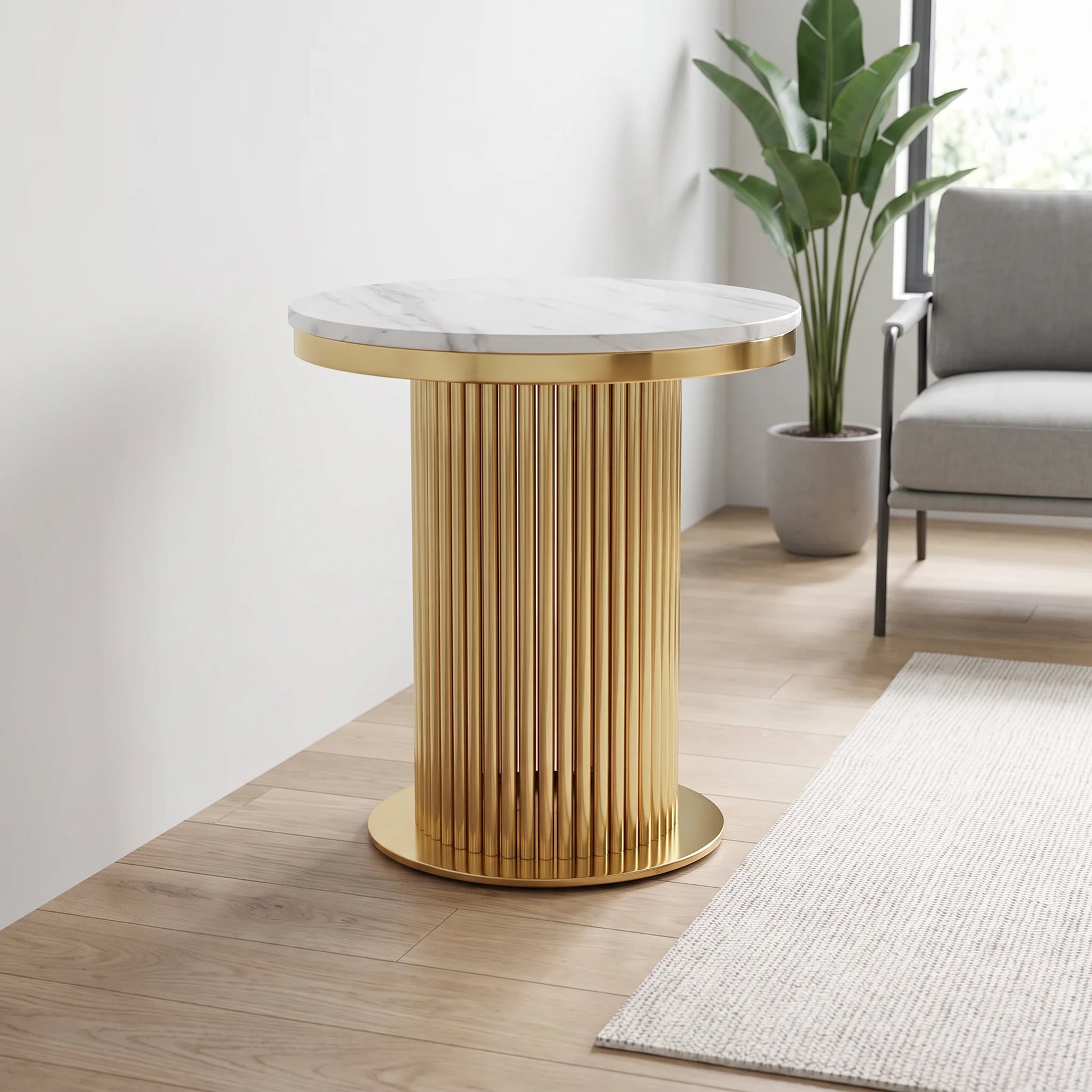 Furniture  -  Enzo Side Table - Gold  -  60487311