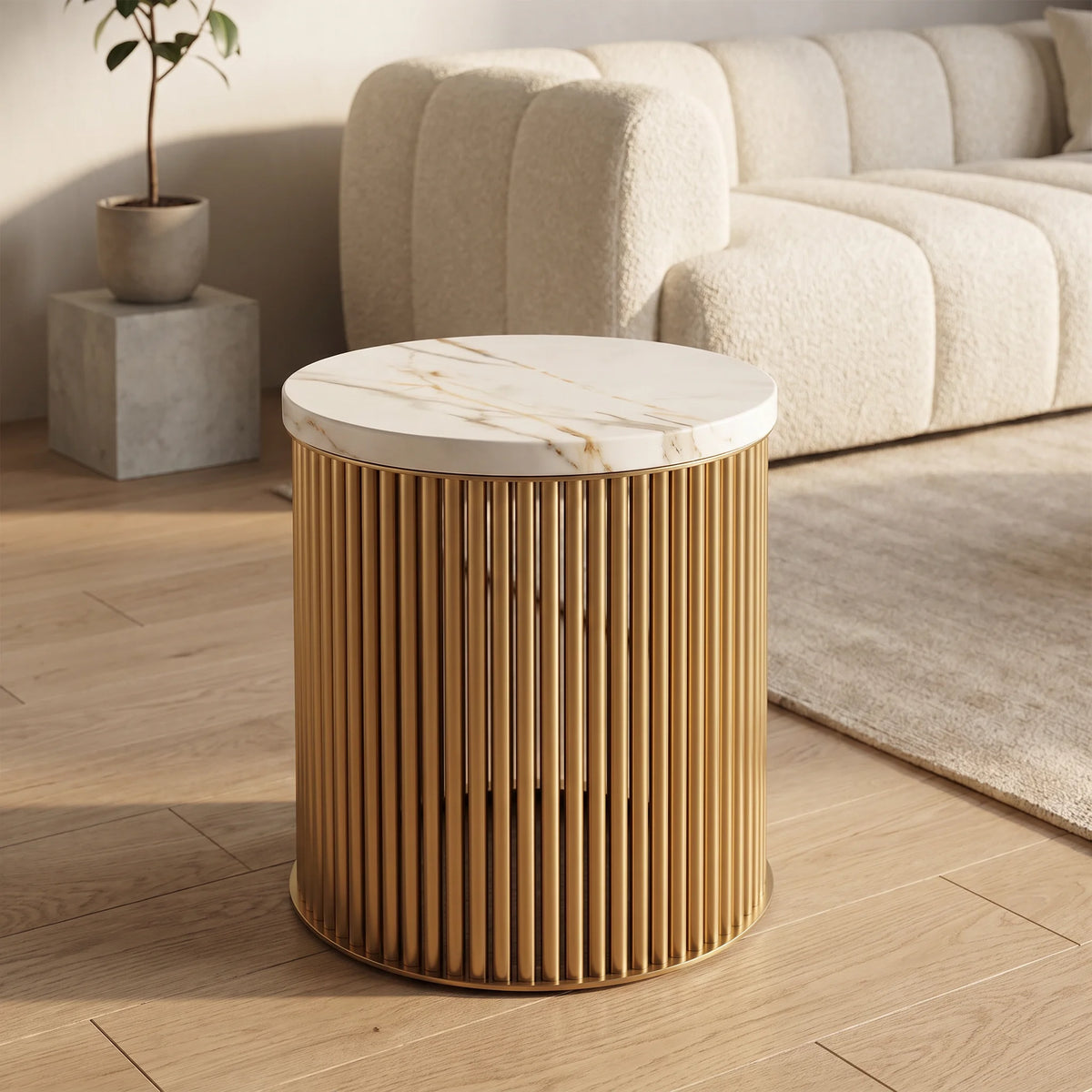 Furniture  -  Enzo Side Table - Gold  -  60487311