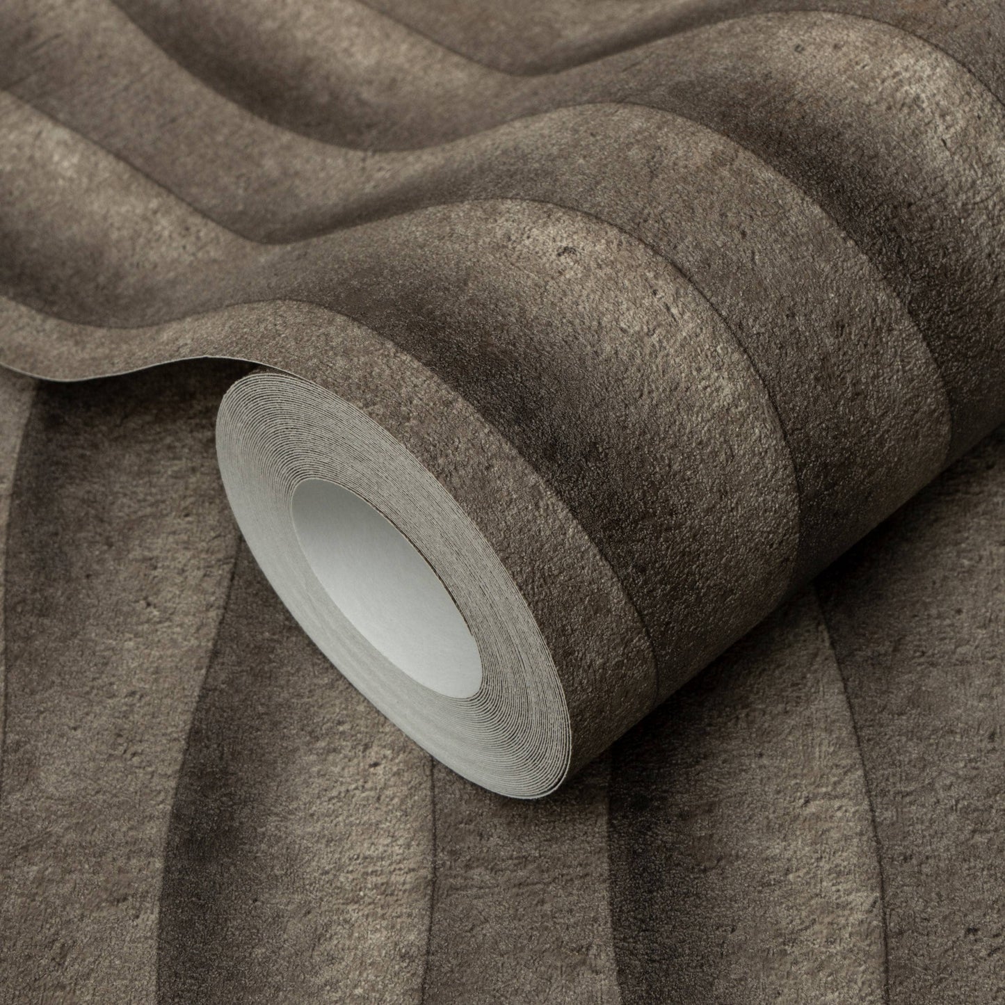 Wallpaper  -  Erismann Concrete Stripe Textured Brown Wallpaper - 10523-11  -  60484807