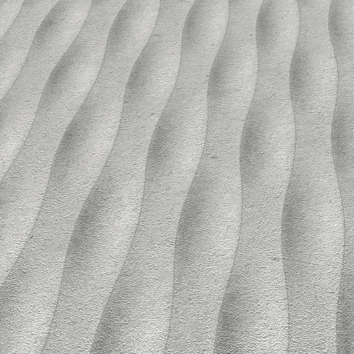 Wallpaper  -  Erismann Concrete Stripe Textured Light Grey Wallpaper - 10523-31  -  60484809