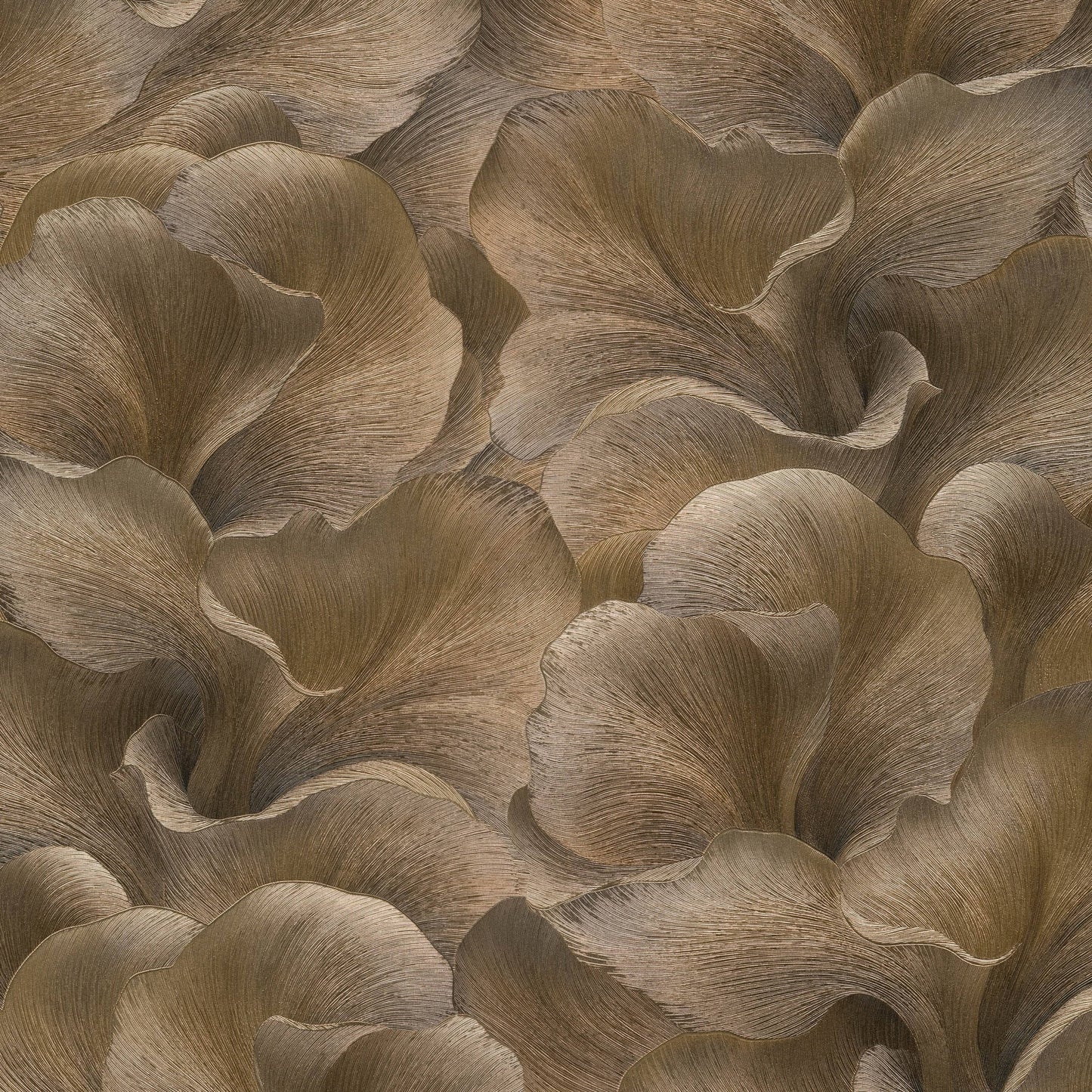 Wallpaper  -  Erismann Floral Glow Brown Metallic Wallpaper - 10527-11  -  60484823