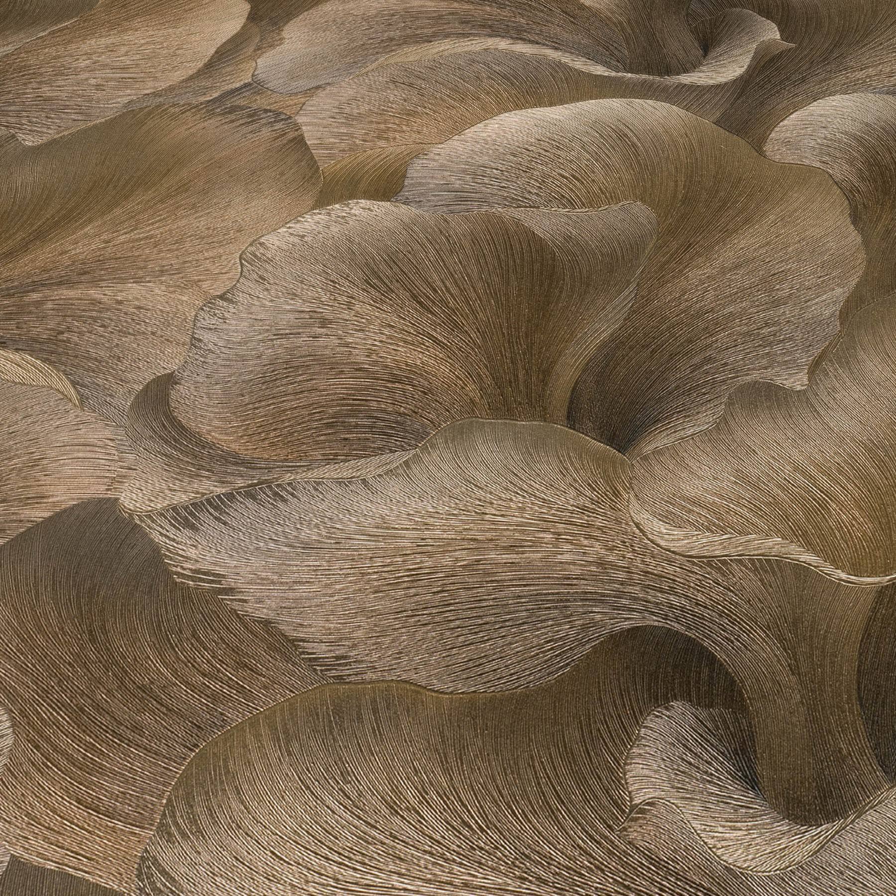 Wallpaper  -  Erismann Floral Glow Brown Metallic Wallpaper - 10527-11  -  60484823