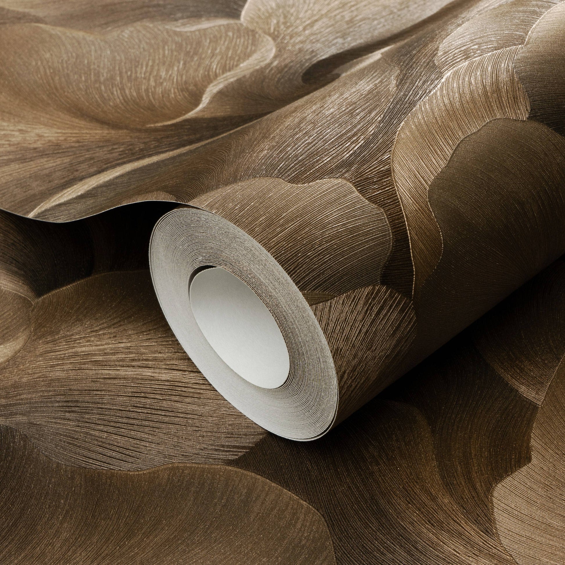 Wallpaper  -  Erismann Floral Glow Brown Metallic Wallpaper - 10527-11  -  60484823
