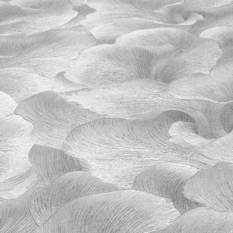 Wallpaper  -  Erismann Floral Glow Silver Metallic Wallpaper - 10527-29  -  60484825