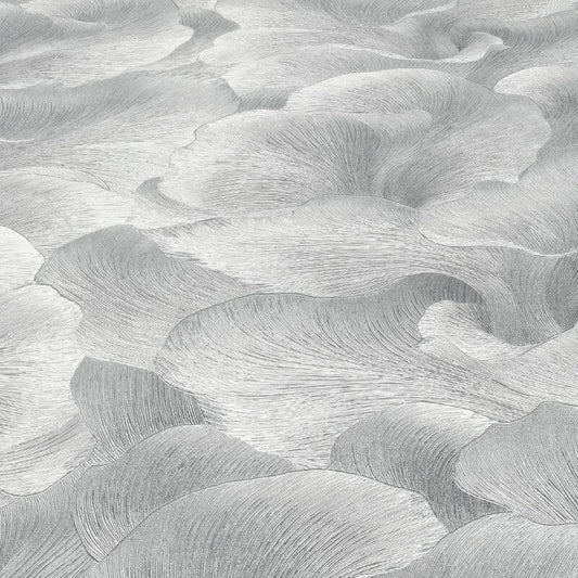 Wallpaper  -  Erismann Floral Glow Silver Metallic Wallpaper - 10527-29  -  60484825