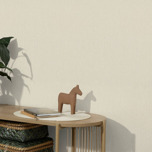 Wallpaper  -  Erismann Soft Loom Plain Beige Textured Wallpaper - 10542-02  -  60484841