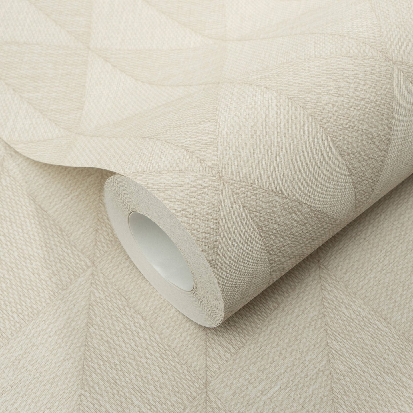 Wallpaper  -  Erismann Woven Diamond Textured Beige Wallpaper - 10524-02  -  60484811