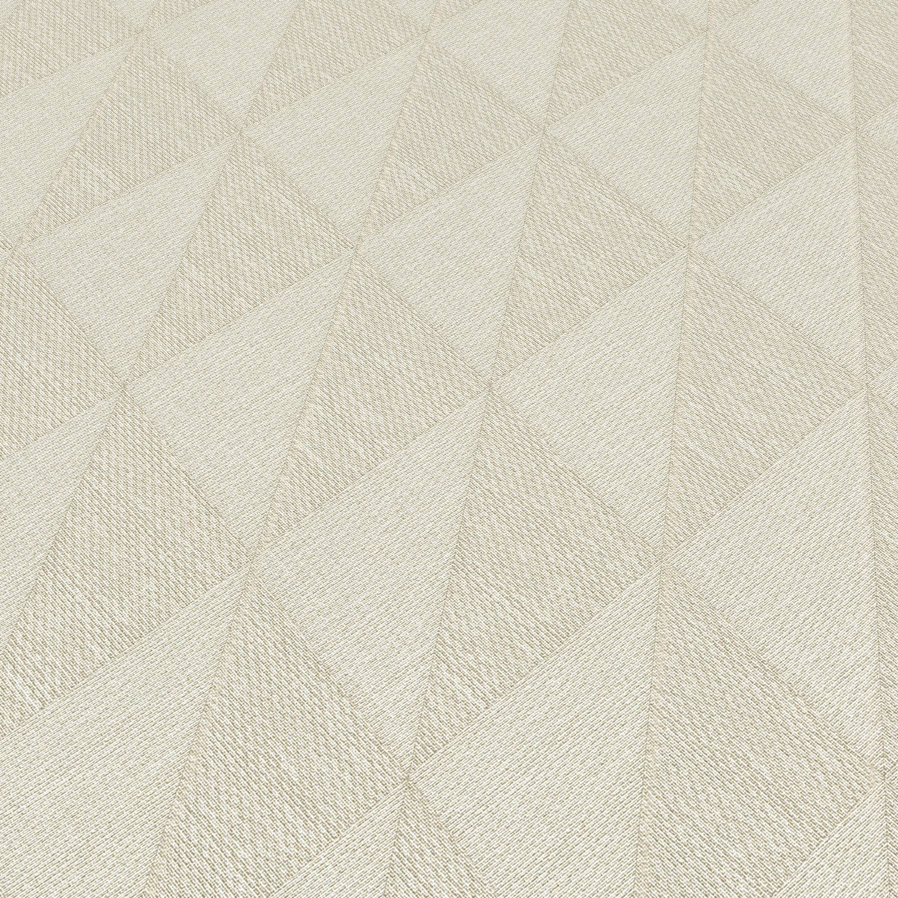 Wallpaper  -  Erismann Woven Diamond Textured Beige Wallpaper - 10524-02  -  60484811