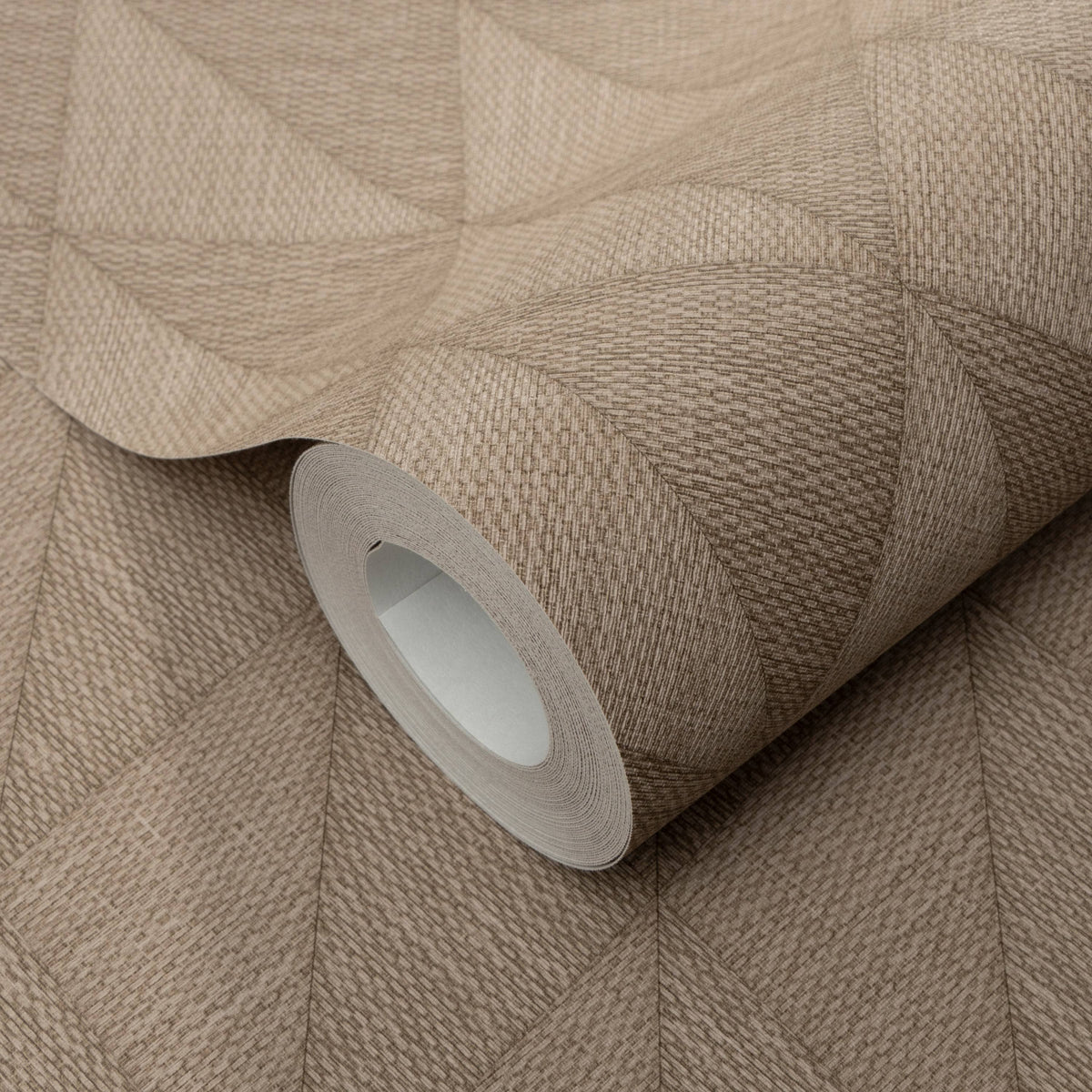 Wallpaper  -  Erismann Woven Diamond Textured Brown Wallpaper - 10524-11  -  60484813