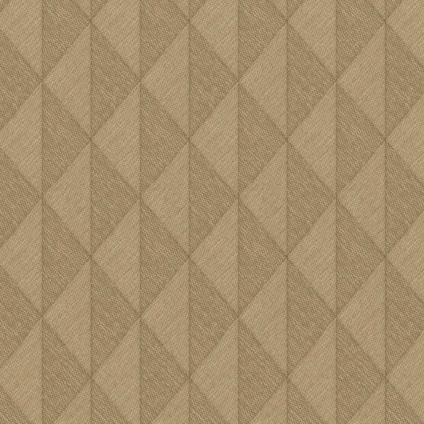 Wallpaper  -  Erismann Woven Diamond Textured Ochre Wallpaper - 10524-20  -  60484815