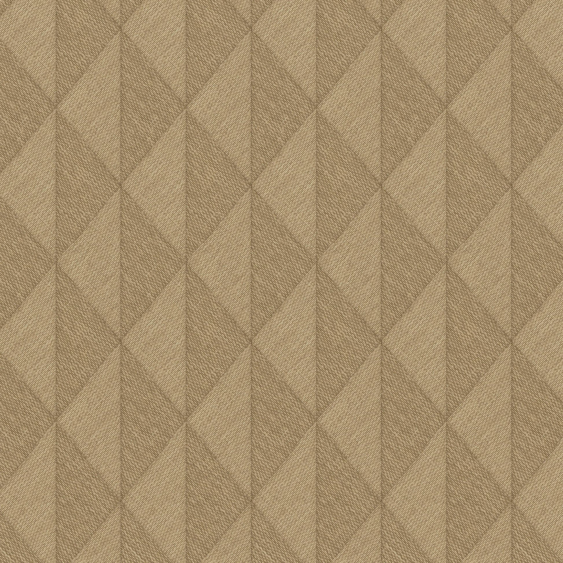 Wallpaper  -  Erismann Woven Diamond Textured Ochre Wallpaper - 10524-20  -  60484815
